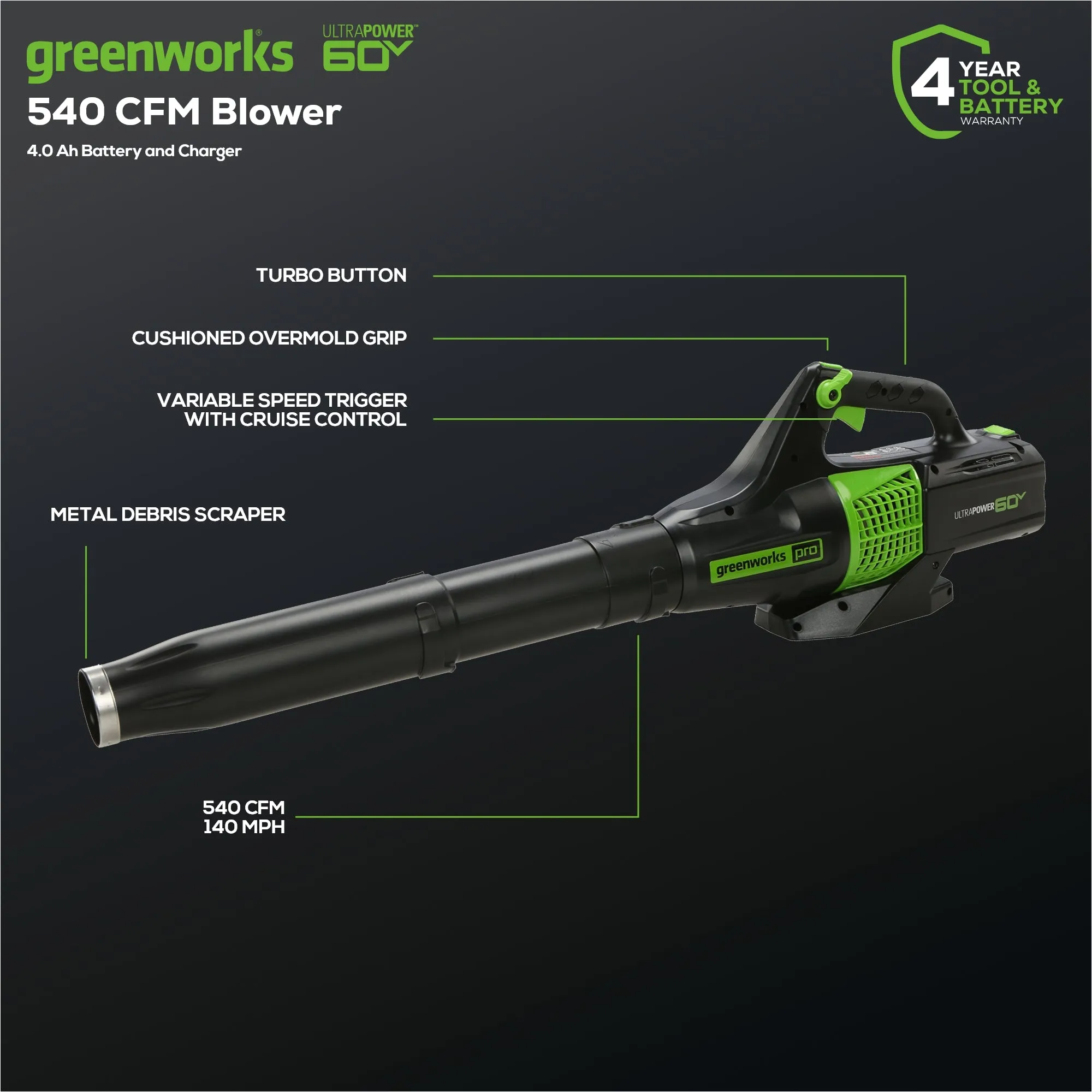 60V 25" Cordless Battery Self-Propelled Mower Combo Kit w/ String Trimmer and Blower