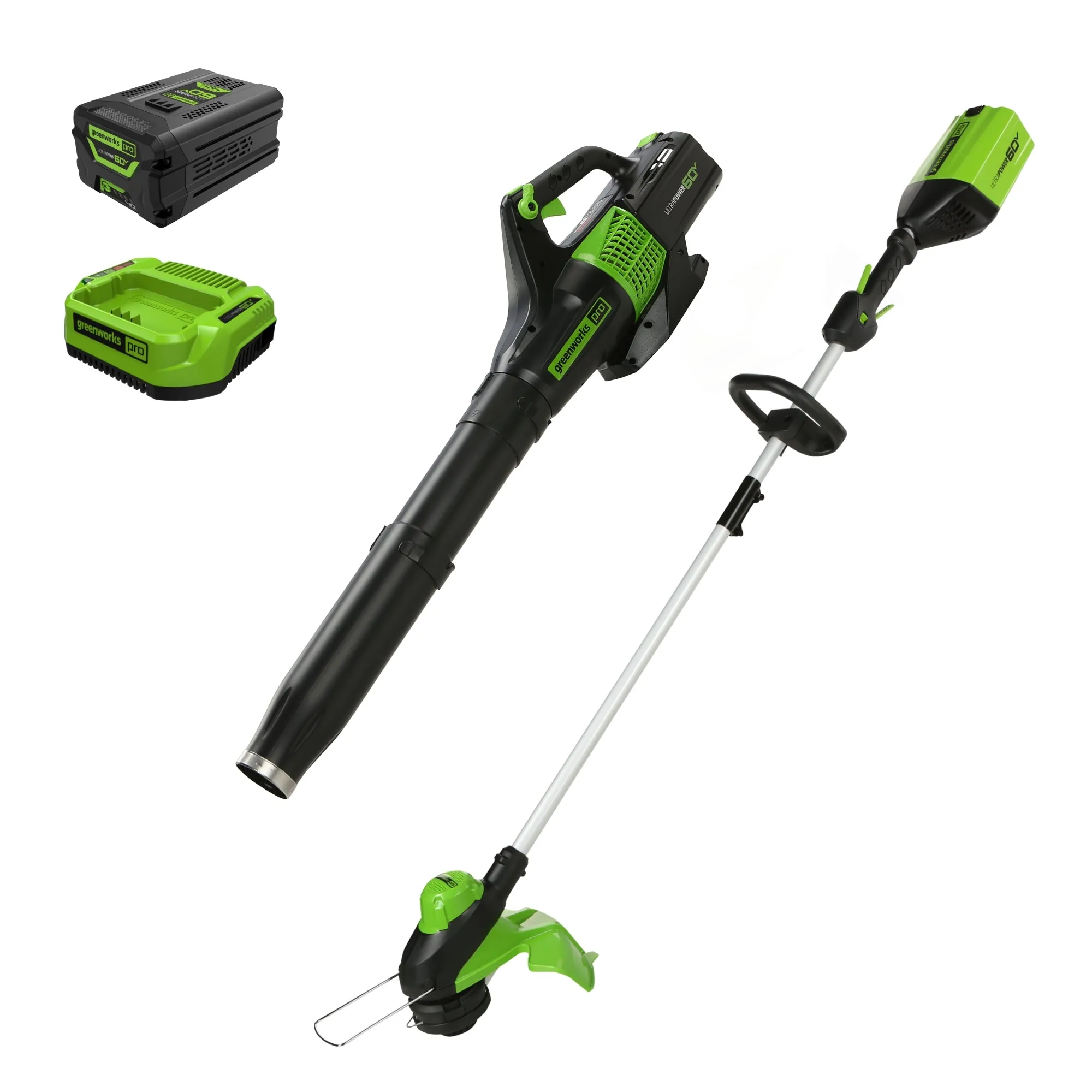 60V 25" Cordless Battery Self-Propelled Mower Combo Kit w/ String Trimmer and Blower
