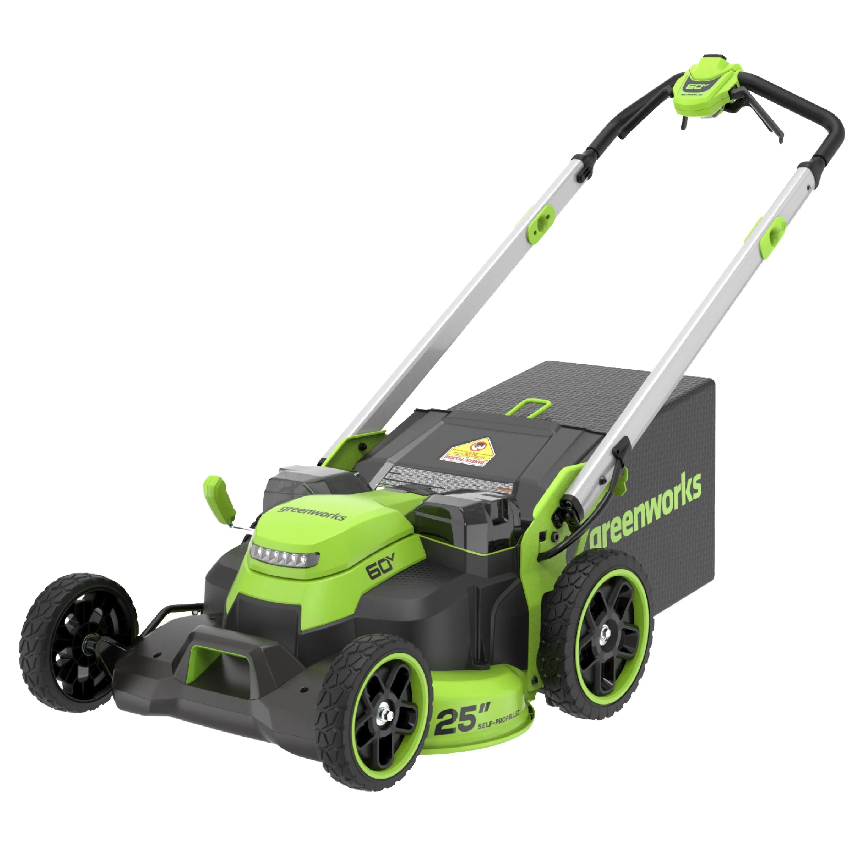 60V 25" Cordless Battery Self-Propelled Mower Combo Kit w/ String Trimmer and Blower