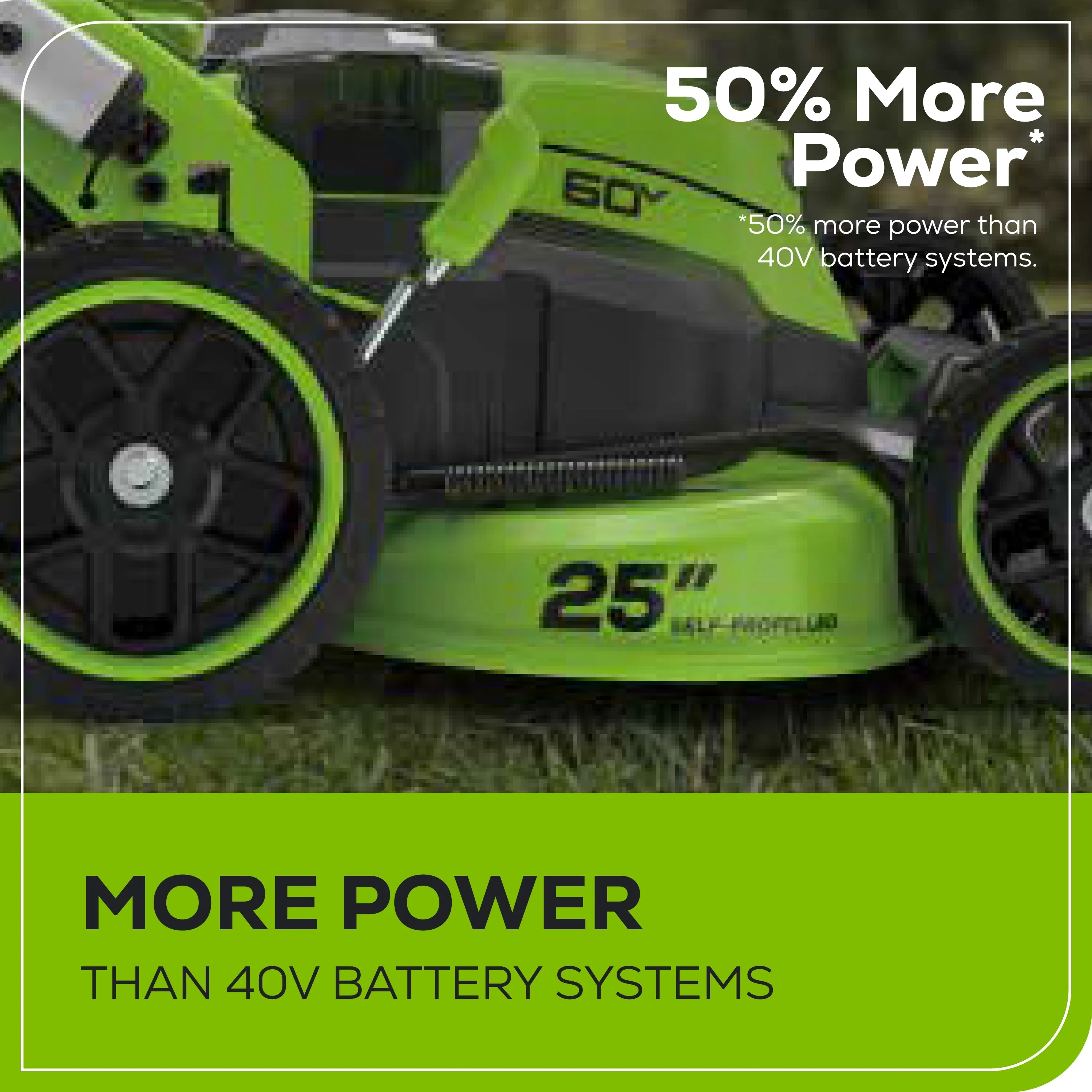 60V 25" Cordless Battery Self-Propelled Mower Combo Kit w/ String Trimmer and Blower