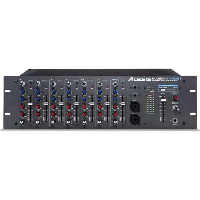Alesis MULTIMIX 10 Wireless 10-Channel Rackmount Mixer w/ Bluetooth Wireless