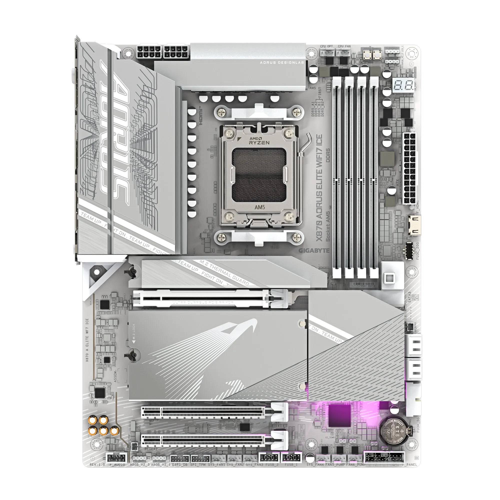 Aorus X870 Elite Wifi7 Ice - Motherboard - Atx - Socket Am5 - Amd X870