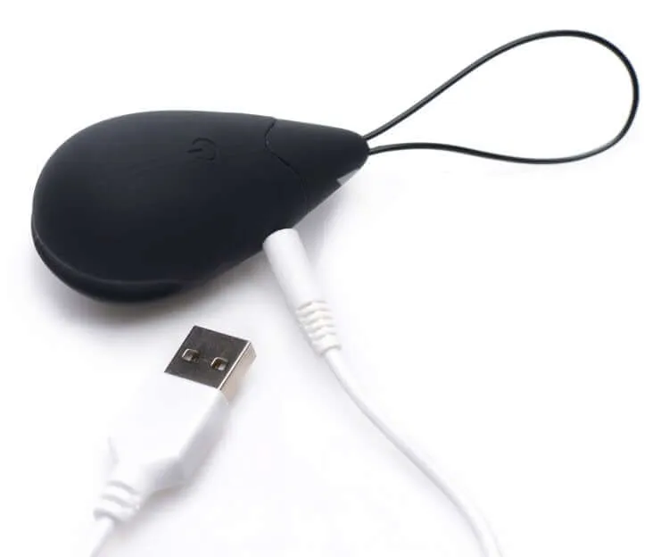 Bang! 10X Vibrating Silicone Egg with Remote Black