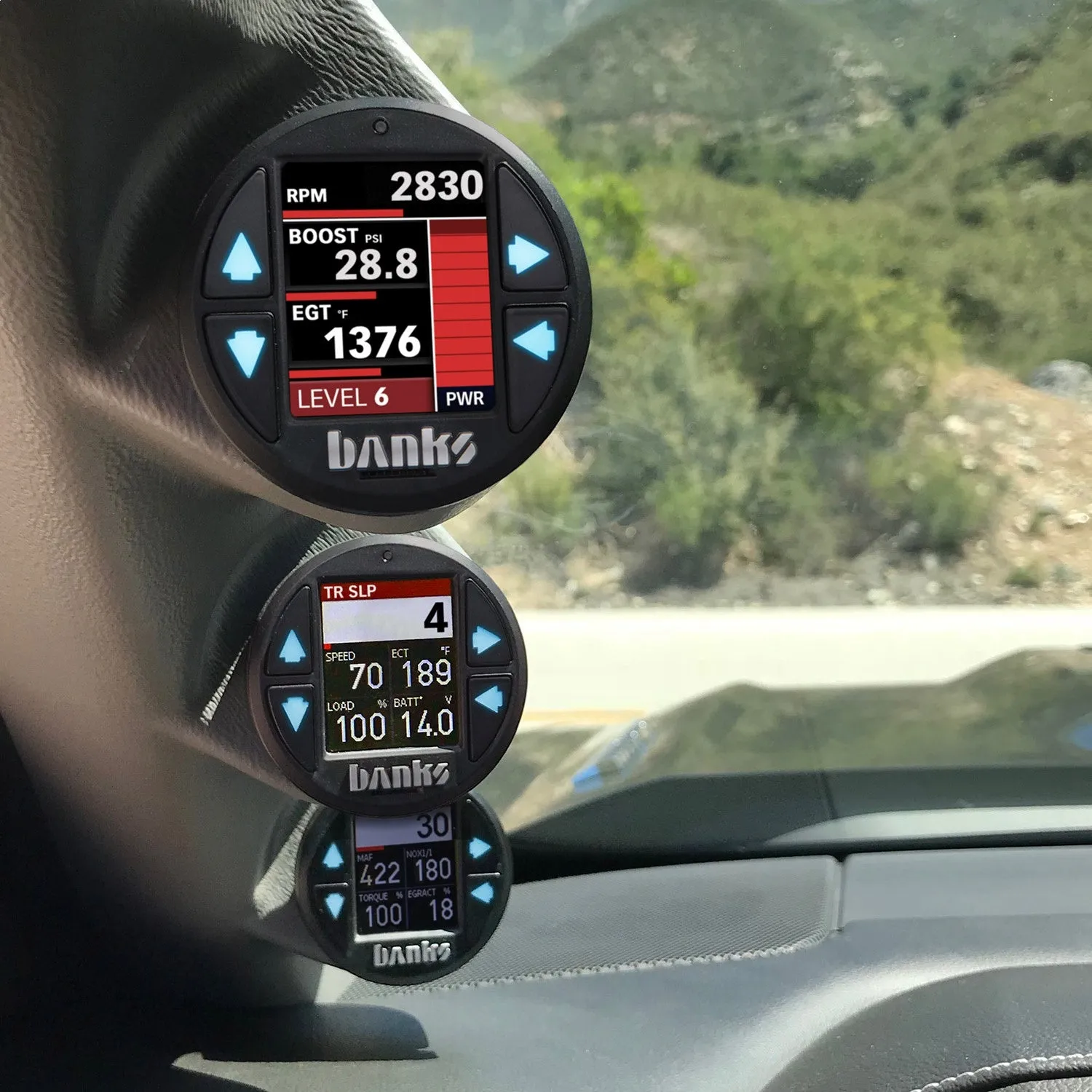Banks Power 61444 Six-Gun Diesel Tuner w/Banks iDash-1.8 DataMonster-06-07 Chev 6.6L; LLY-LBZ