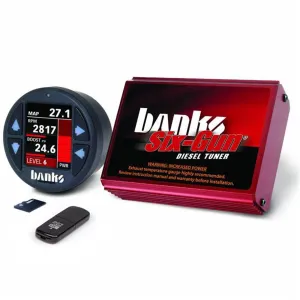 Banks Power 61444 Six-Gun Diesel Tuner w/Banks iDash-1.8 DataMonster-06-07 Chev 6.6L; LLY-LBZ