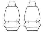 Beige - Custom Made Esteem Velour Seat Covers Jeep Grand Cherokee WK 4 Door Wagon 2/2011-On 2 Rows