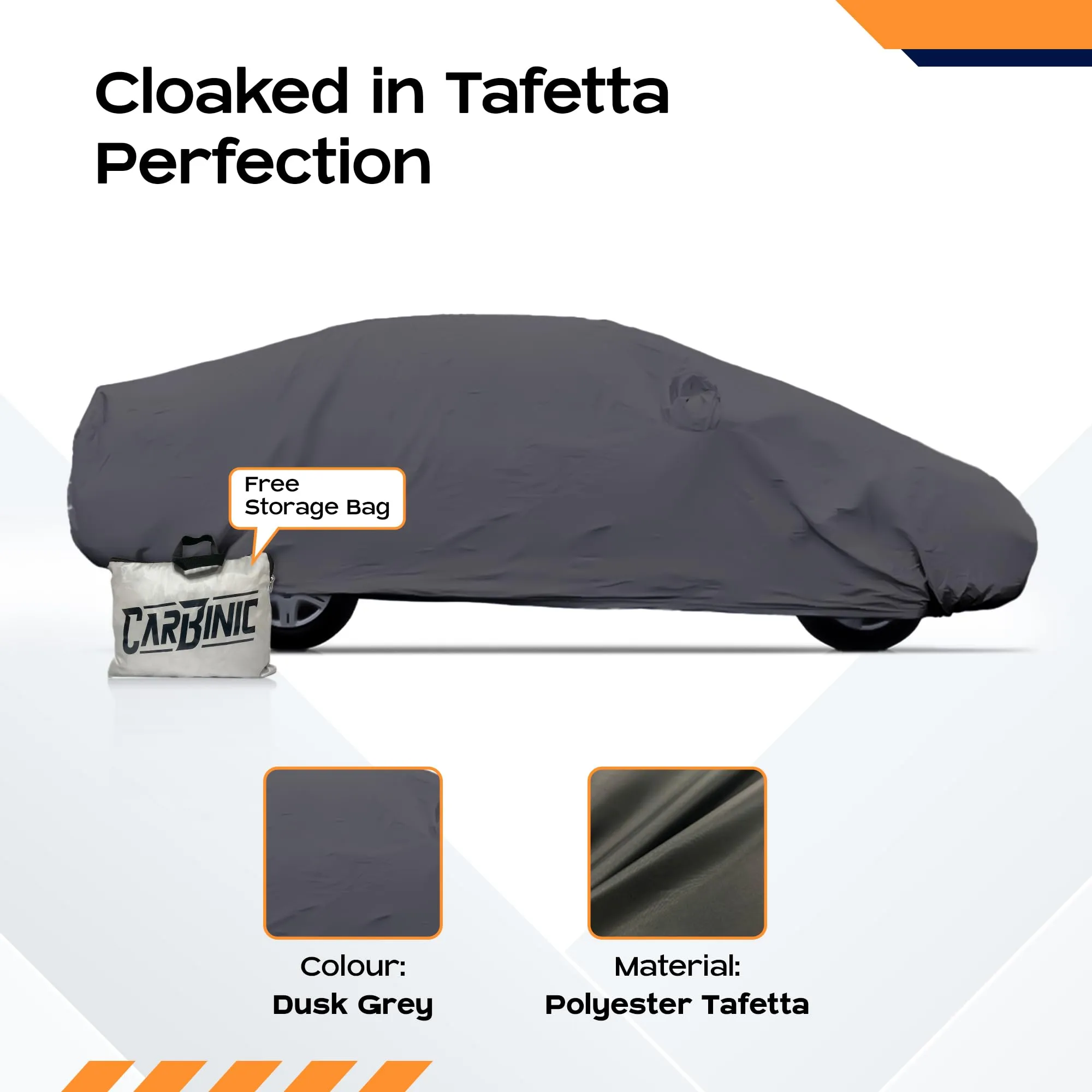 CARBINIC Car Body Cover for Jeep Meridian 2022 | Water Resistant, UV Protection Car Cover | Scratchproof Body Shield | Dustproof All-Weather Cover | Mirror Pocket & Antenna | Car Accessories