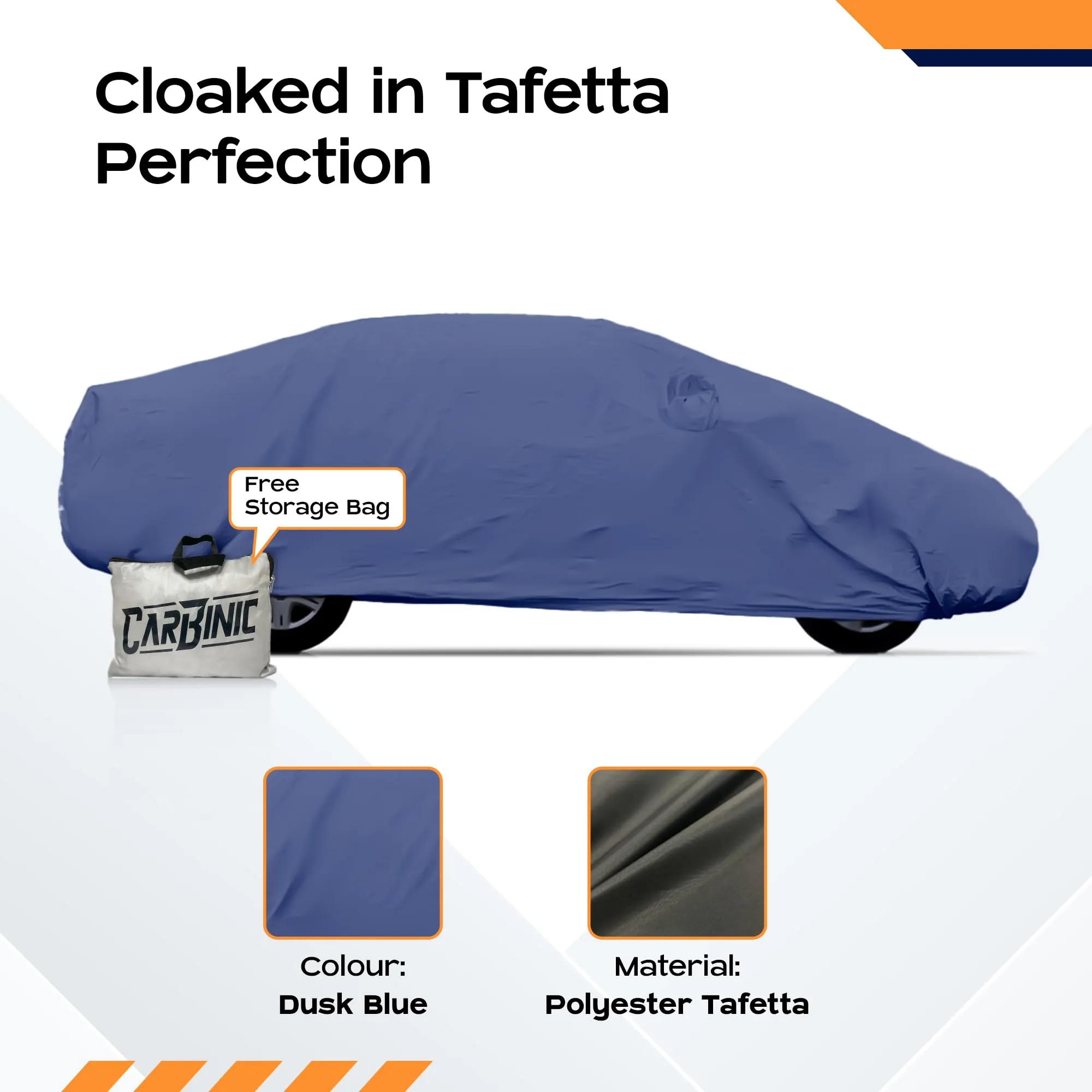 CARBINIC Car Body Cover for Mahindra Scorpio N (7Seater) 2022 |Water Resistant, UV Protection Car Cover |Scratchproof Body Shield| Dustproof All-Weather Cover| Mirror Pocket & Antenna |Car Accessories