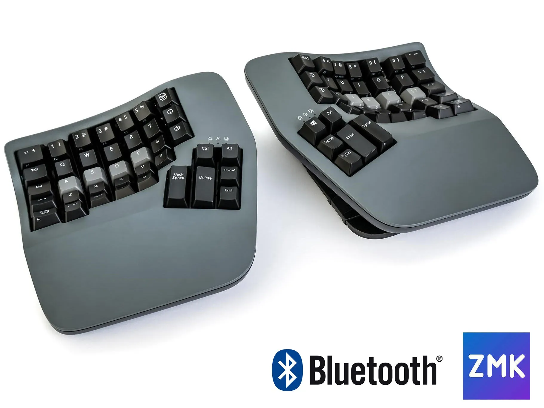 Custom Built Kinesis Advantage360 Professional Signature Series Split Ergo Mechanical Keyboard (Bluetooth connection with open-source ZMK programming engine)