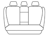 Custom Made Esteem Velour Seat Covers Jaguar F-Pace Wagon 2/2016-On 2 Rows