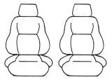 Custom Made Esteem Velour Seat Covers Jeep Cherokee Sports / LTD Wagon 1994-1995 2 Rows