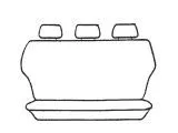 Custom Made Esteem Velour Seat Covers Suits Chrysler Voyager Grand 4 Door Wagon 2001-2002 3 Rows