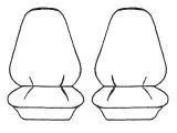 Custom Made Esteem Velour Seat Covers Suits Ford Falcon XC / XD / XE Sedan 1977-1980 2 Rows
