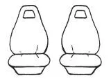 Custom Made Esteem Velour Seat Covers suits Toyota Celica SX 2 Door Coupe 1999-On 2 Rows