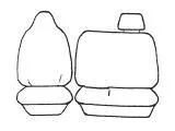 Custom Made Esteem Velour Seat Covers suits Toyota Dyna 400 Truck 1992-1993 1 Row