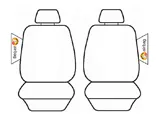 Custom Velour Seat Covers Set Suits Honda HR-V VTi/VTi-S/RS 12/2014-1/2022 2 Rows Black EST7149BLK