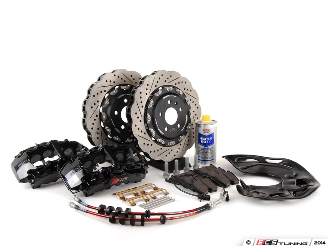 ECS TUNING - Front Big Brake Kit - Stage 3 - 2-Piece Wave Rotors (365x34)