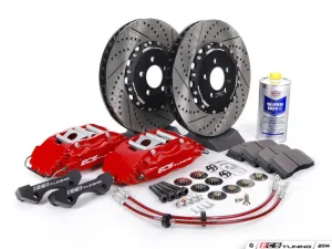 ECS TUNING - Stage 3 Big Brake Kit - Red 4 Piston Brake Calipers (332x32mm)