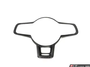 ECS TUNING - Steering Wheel Hub Overlay - Black Carbon Fiber