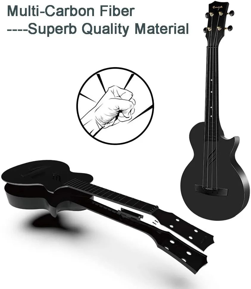 Enya Nova U Blue Concert Ukulele Carbon Fiber