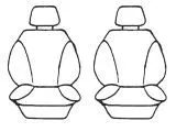 Esteem Velour Seat Covers Set Suits Alfa Romeo 147 4 Door Hatch 09/2001-06/2005 2 Rows