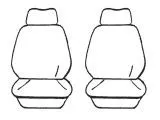 Esteem Velour Seat Covers Set Suits Holden Commodore Exec 4 Door Wagon 1988-1994 2 Rows