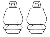 Esteem Velour Seat Covers Set Suits Holden Nova SLE Hatch 07/1989-1991 2 Rows