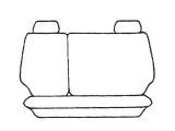 Esteem Velour Seat Covers Set Suits Holden Nova SLE Hatch 07/1989-1991 2 Rows