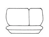 Esteem Velour Seat Covers Set Suits Mitsubishi Colt CLX / XL 4 Door Hatch 1988-1990 2 Rows