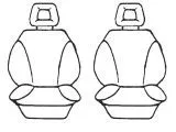 Esteem Velour Seat Covers Set Suits Mitsubishi Pajero SWB GL V6 3000 Wagon 1991-1995 2 Rows
