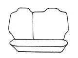 Esteem Velour Seat Covers Set Suits Rover Quintet 4 Door Hatch 1983-1986 2 Rows