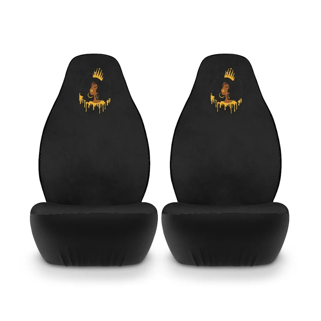 Golden Queen Black Polyester Car Seat Covers
