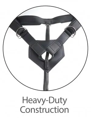 Kc StrapOn Harness With 9 Uncut Hollow Cock Tan "