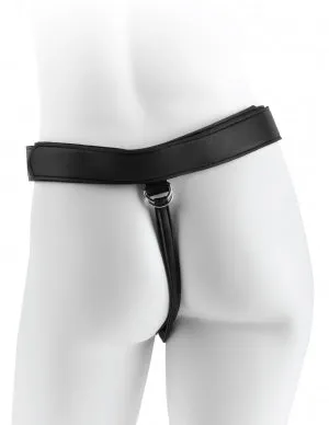 Kc StrapOn Harness With 9 Uncut Hollow Cock Tan "