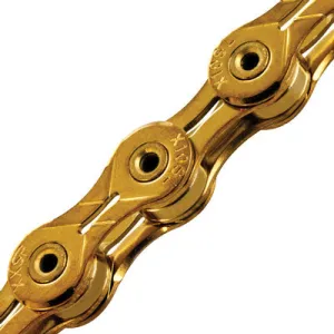 kmc chain x10sl 10s 5 88mm gld 241g suprlght hlw pin 116l x10sl kmc chains