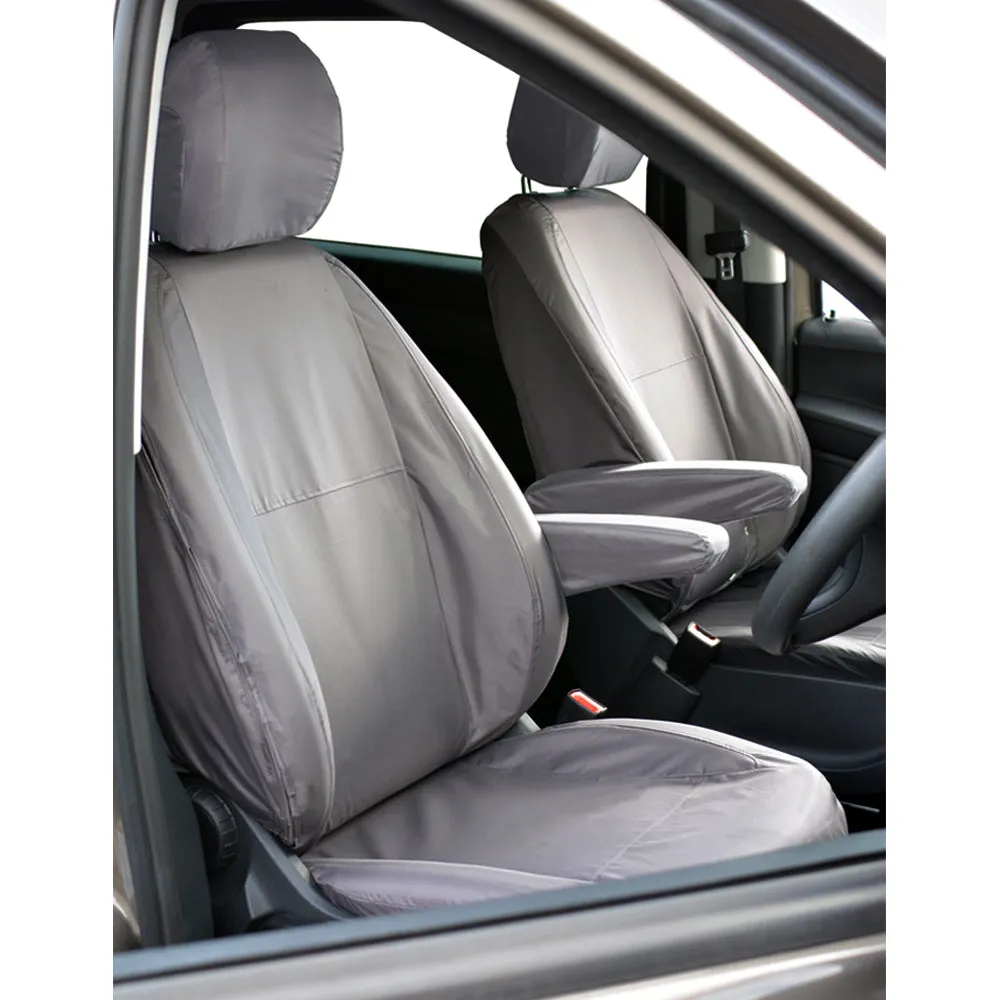 Land Rover Freelander 1 Front 1 1 INKA Tailored Waterproof Seat Covers for 5 Door Station Wagon Grey MY-1997-2006
