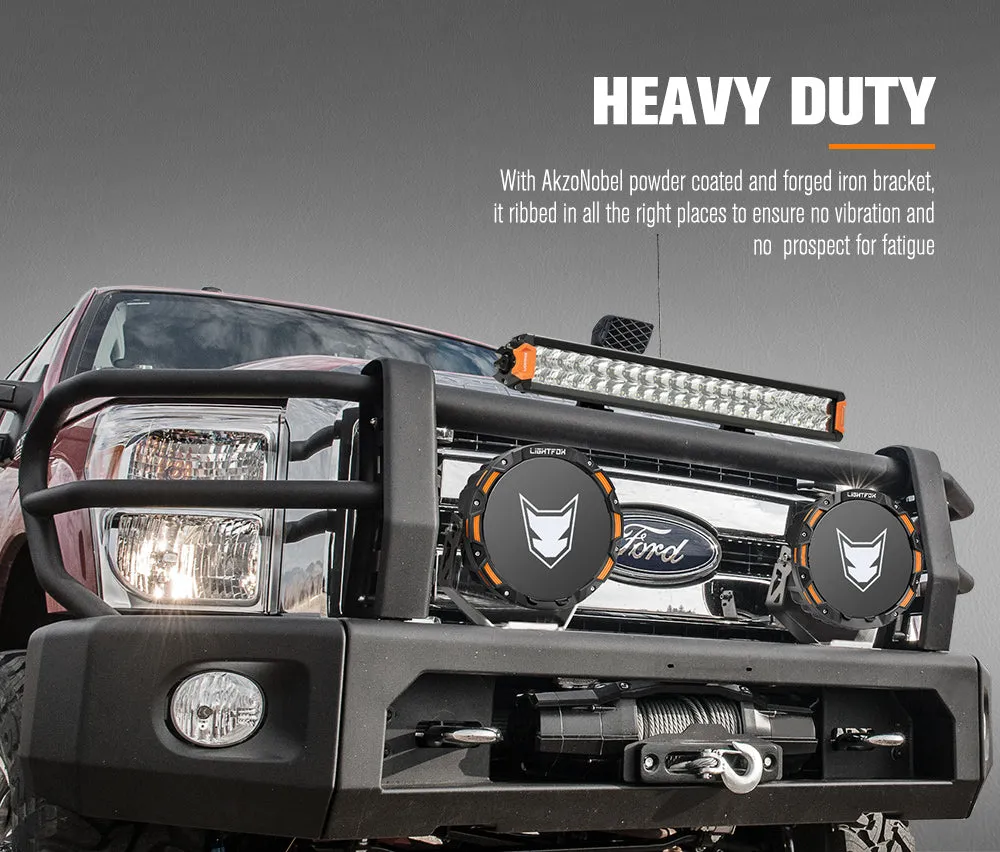 Lightfox OSRAM 9 inch LED Driving Lights   20 inch Dual Row LED Light Bar   Wiring Kit