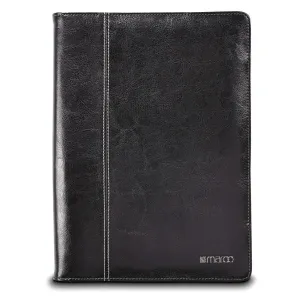 Maroo Premium Black Leather Folio Case for Microsoft Surface 3, Black