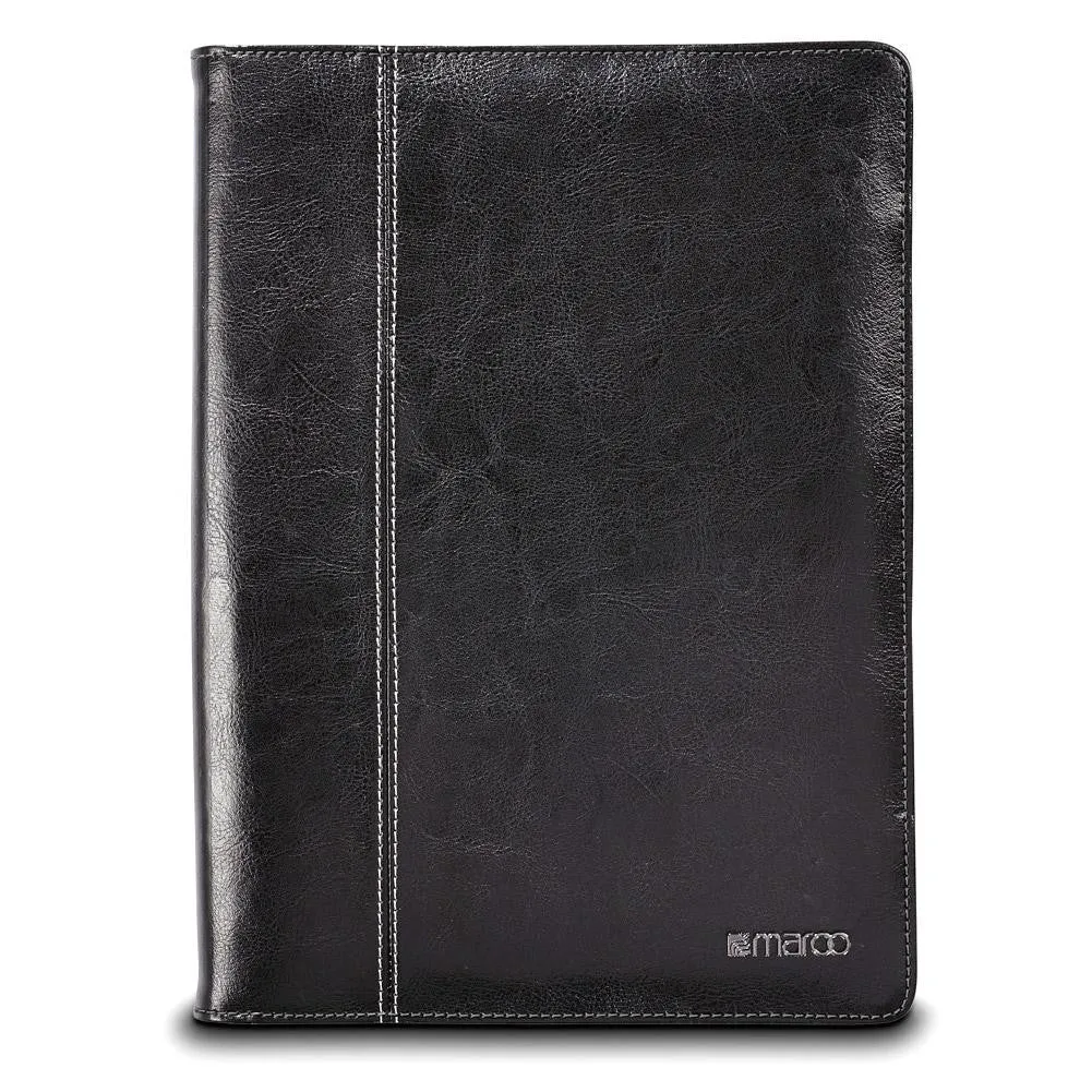 Maroo Premium Black Leather Folio Case for Microsoft Surface 3, Black