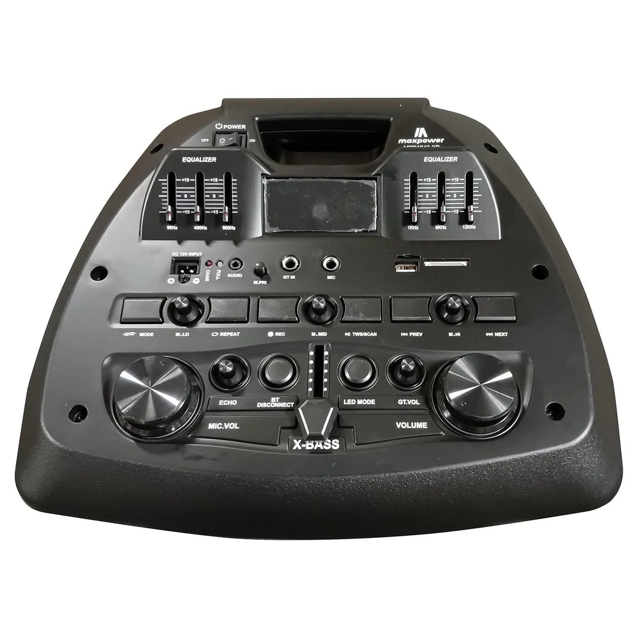 Max Power MPD1240XB 12" Karaoke Bluetooth Speaker - Heavy Duty with X-Bass Volume Control - Local Pickup