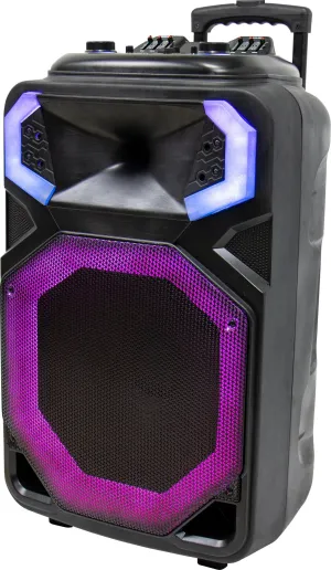 Max Power MPD1240XB 12" Karaoke Bluetooth Speaker - Heavy Duty with X-Bass Volume Control - Local Pickup