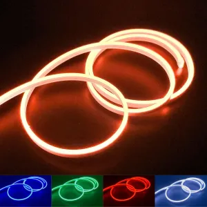 Mini RGB Neon Flex 12V 6x12mm IP65 Waterproof WIFI App Control works with Alexa & Google Home 5 Metre Kit