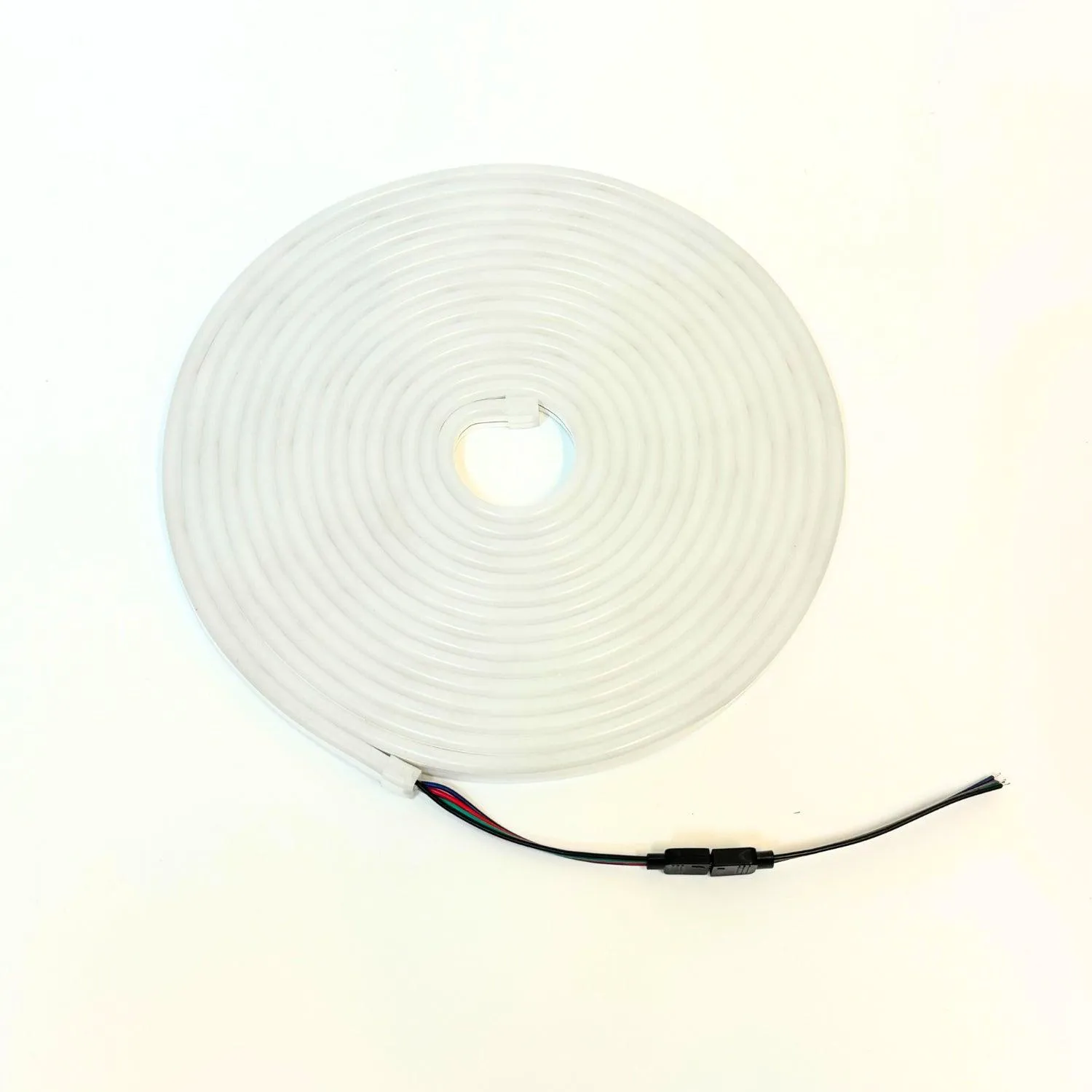 Mini RGB Neon Flex 12V 6x12mm IP65 Waterproof WIFI App Control works with Alexa & Google Home 5 Metre Kit