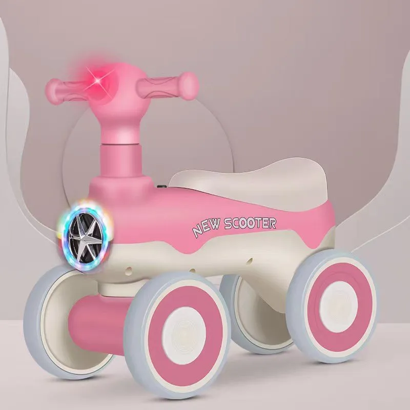 Multicolor 4 Wheels Push Scooter