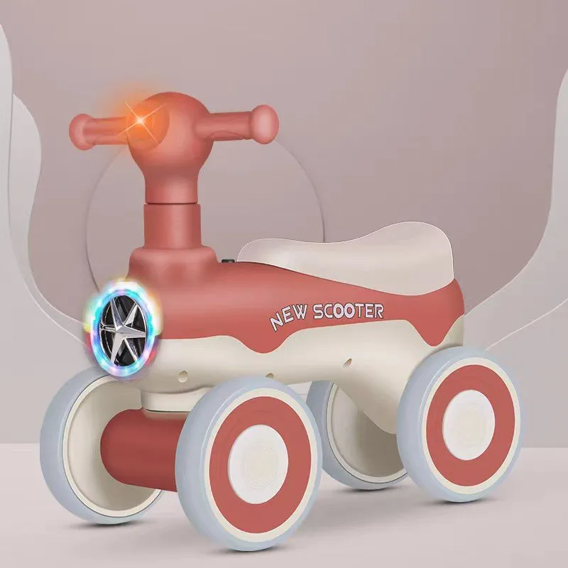 Multicolor 4 Wheels Push Scooter