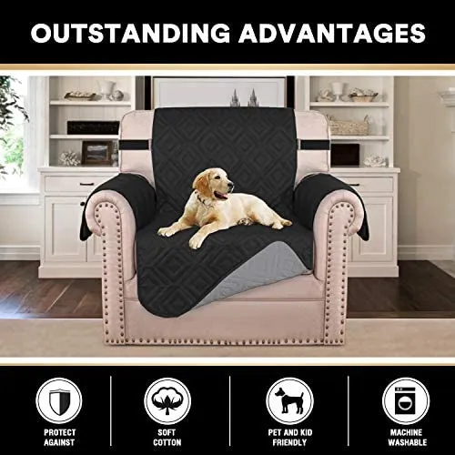 Reversible Quiled Sofa Slipcover Chair Cover Water Resistant