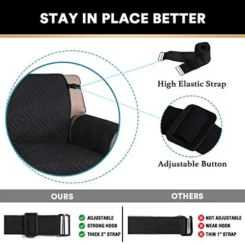 Reversible Quiled Sofa Slipcover Chair Cover Water Resistant