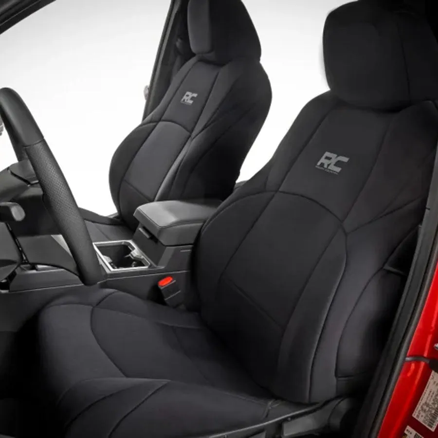 Rough Country Black Neoprene Seat Covers | 2024  Toyota Tacoma