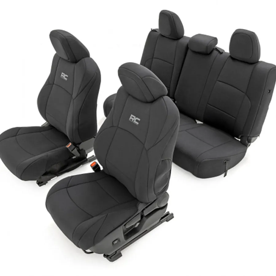 Rough Country Black Neoprene Seat Covers | 2024  Toyota Tacoma