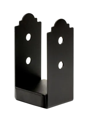 Simpson APB44 Outdoor Accents Mission Collection ZMAX, Black Powder-Coated Post Base for 4x4